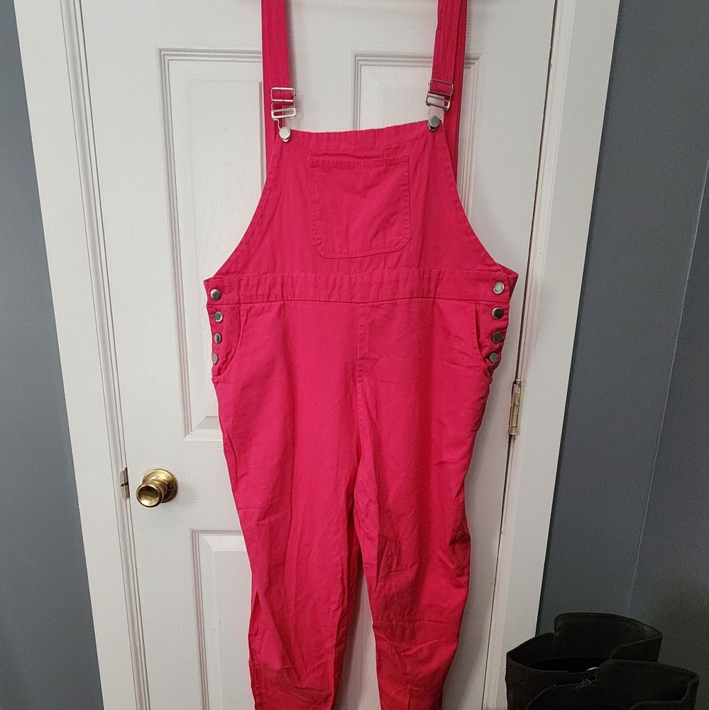 hot pink jumpsuit overalls